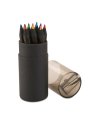 Black colouring pencils