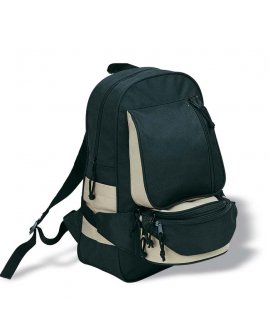 Backpack with waist bag