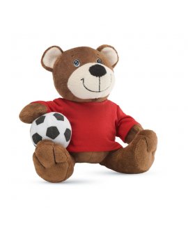 Bear with t-shirt and ball