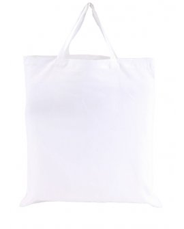 Cotton bag "Pure" with 2 short …